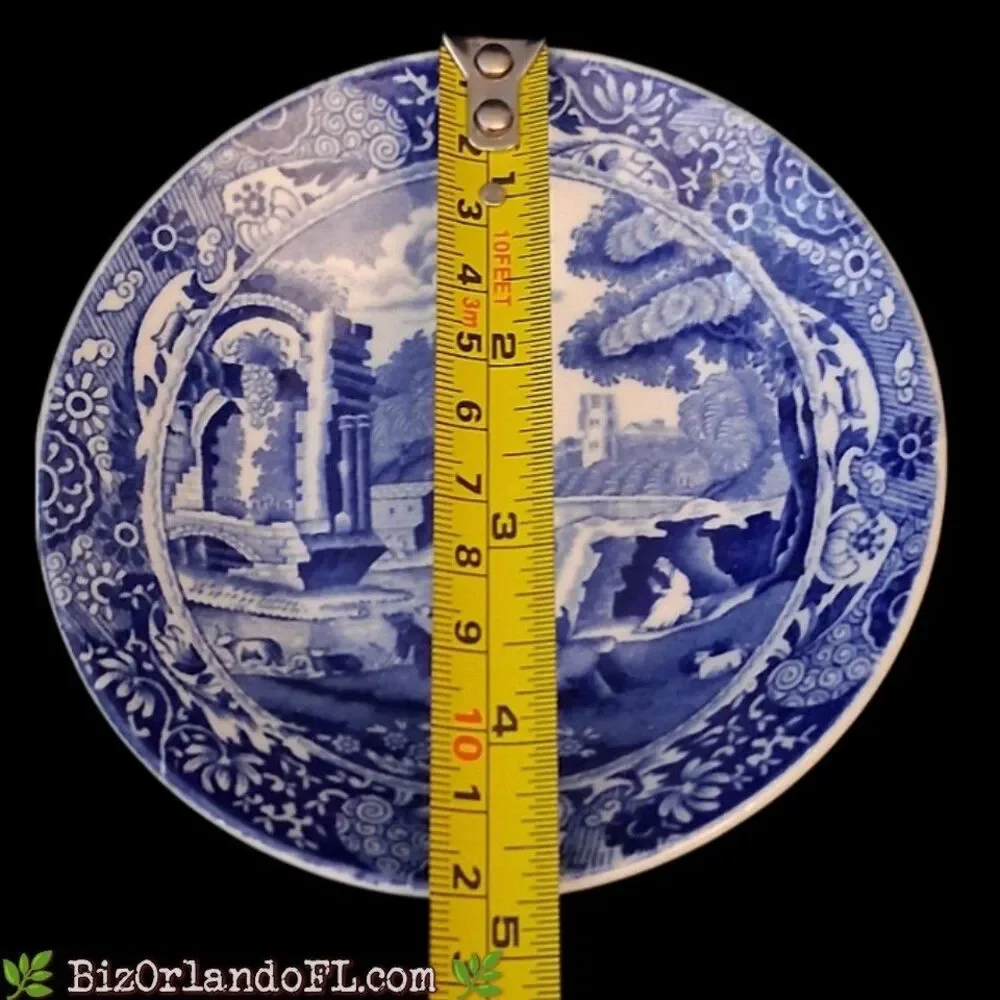 VINTAGE: Spode Blue Italian Individual Small Dish / Fruit Saucer 4.75